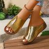 Women Slippers Summer Platform Slippers Fashion Peep Toe Wedges Shoes Woman Lightweight Casual Beach Sandals Slides Women