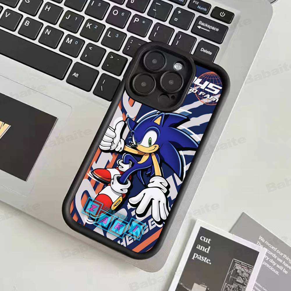 

Game Sonic Movie Anime Phone Case For IPhone 16 15 14 Plus 13 12 11 17 Pro Max Pro Soft Cover iPhone 12 pro