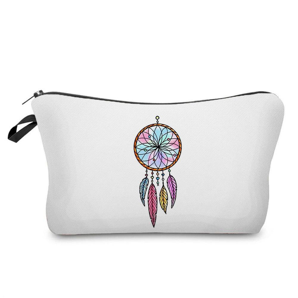 Women Dreamcatcher Print Cosmetic Bag Toiletries Organize Travel Storage Case