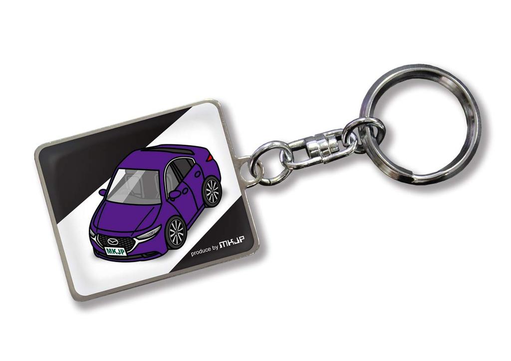 MKJP Custom Key Chain Mazda ZDA3 Sedan BPFP BP8P Base: Black, Purple