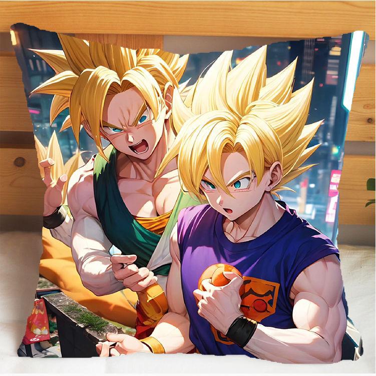 Kissenbezüge mit Dragon Ball-Motiv: Anime-Charakterdesigns für ultimative Fan-Dekoration Anime-Peripherie-Dekorationsgeschenke
