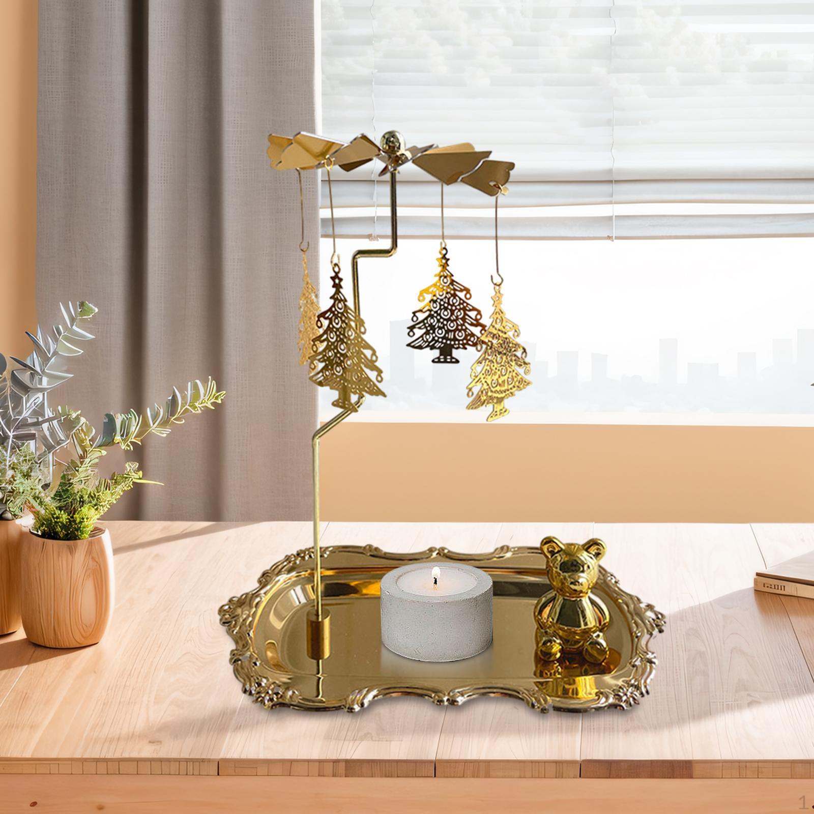 

Рождественский вращающийся подсвечник, вращающийся подсвечник