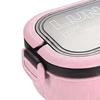 1200ml Lunch Box Food Container 2 Layers 3 Compartment for Busy Office Workers and Travelers Divided
