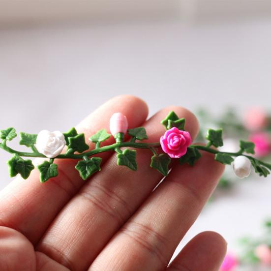 Blume Reben Miniatur Simulation Dekorative PVC Puppenhaus Garten Szene Ornamente für Decor