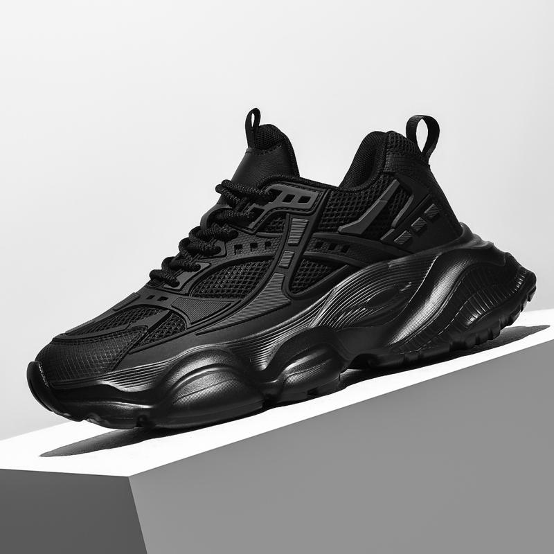 

Мужские кроссовки для бега 2025 года Платформа Ходьба Скейтборд Кроссовки Мужские Большой размер 48 Высокое качество Уличные Спортивные Кроссовки Для Мужчин 44 чёрный