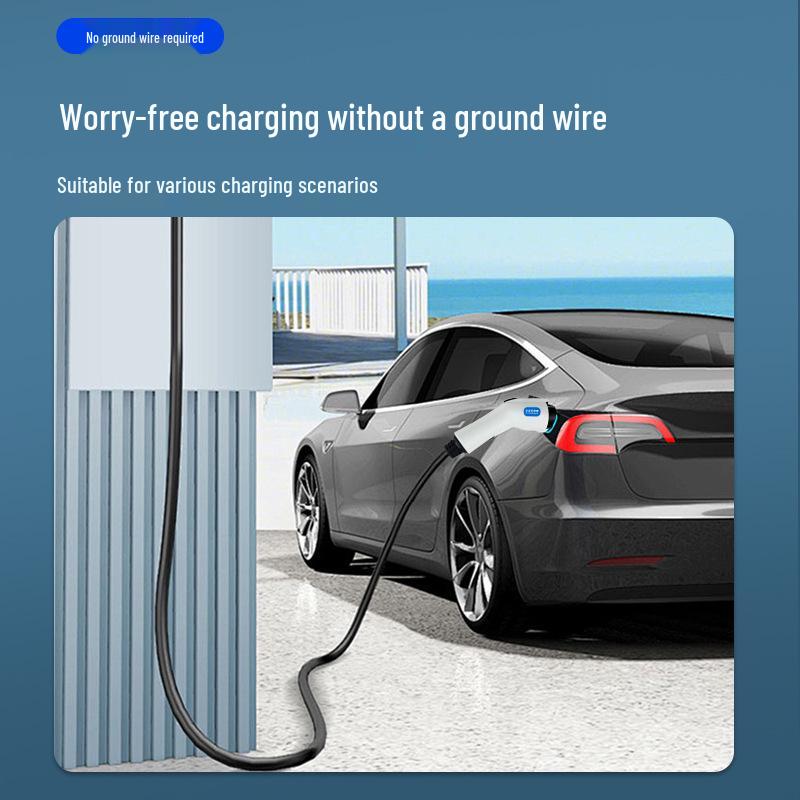 Portable Home Charger for New Energy Vehicles - 16A/32A, 3.5/7KW, No Ground Required