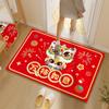 Non-slip Spring Festival Door Mat Cartoon Entrance Feet Mat Traditional Entrance Door Rug  Holiday