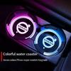 Luce LED per Portabicchieri Auto Sottobicchieri per Auto Bottiglia Luce d'Atmosfera Tappetini per Volvo V60 V40 XC90 XC40 S60 XC60 V70 S90 V90 Accessori