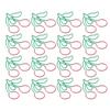 20Pcs Cherry Shaped Paper Clips 2‑Color Red and Green 2‑Color Paper Clips 3.1 ×3.1cm Fruit Theme Fruit Pin Office Supplies