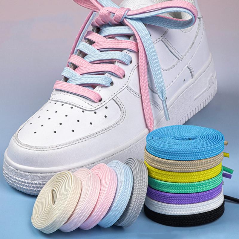 Multi-Color Flat Shoelaces, Double-Layer Woven Replacement Laces, Durable Laces for Sneakers, Sports & Casual Shoes 1Pair/3Pairs