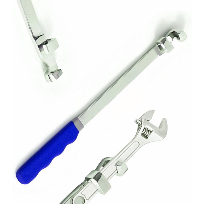 Long 15 Inch Wrench Extension for Mechanics, Garage Mechanics Wrench Extender Tool Bar, Torque Adaptor Wrench Extension