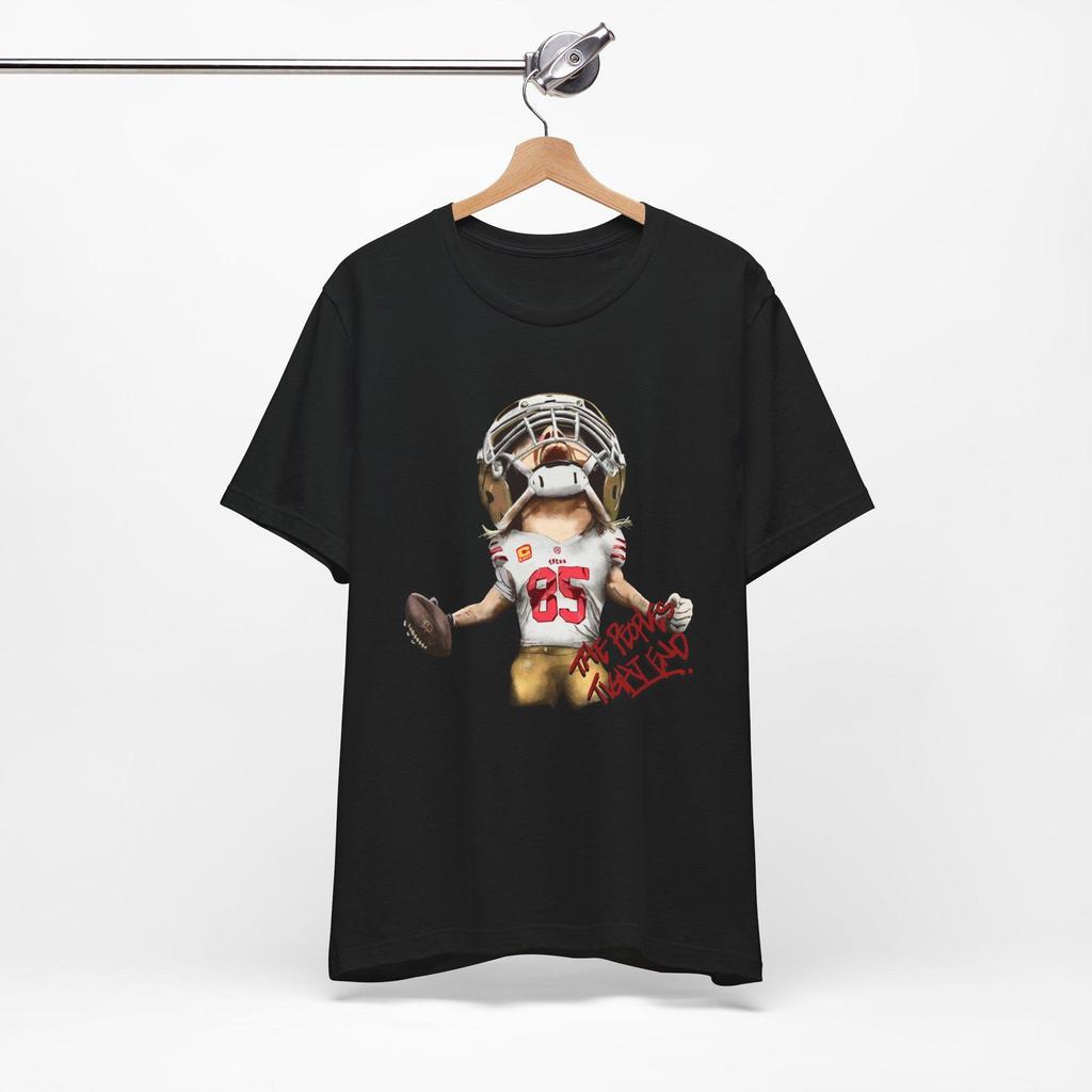T-shirt George Kittle 49ers, Illustrazione Esclusiva per Fan