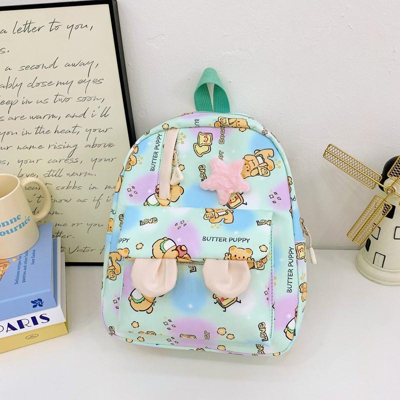 Tornister 2025 nowy tornister o wysokiej wartości modny mały świeży słodki uroczy tornister z nadrukiem misia