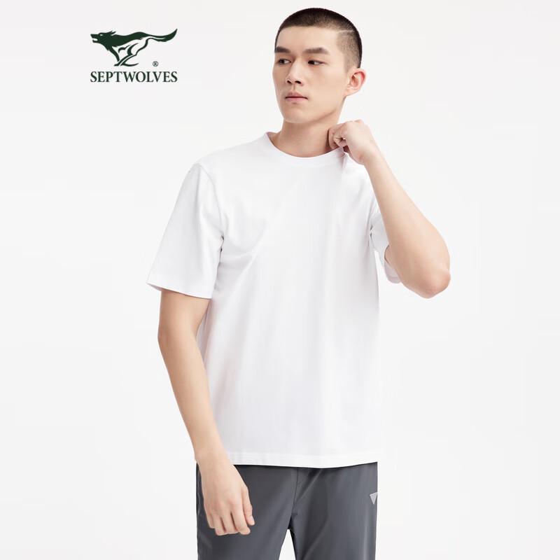 Septwolves Men's Casual Print Round Neck Short Sleeve T-Shirt