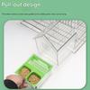 Durability Bird Feeders Two Separate Food Chambers Transparents Container Tracking Effortlessly Refill Stable Cage