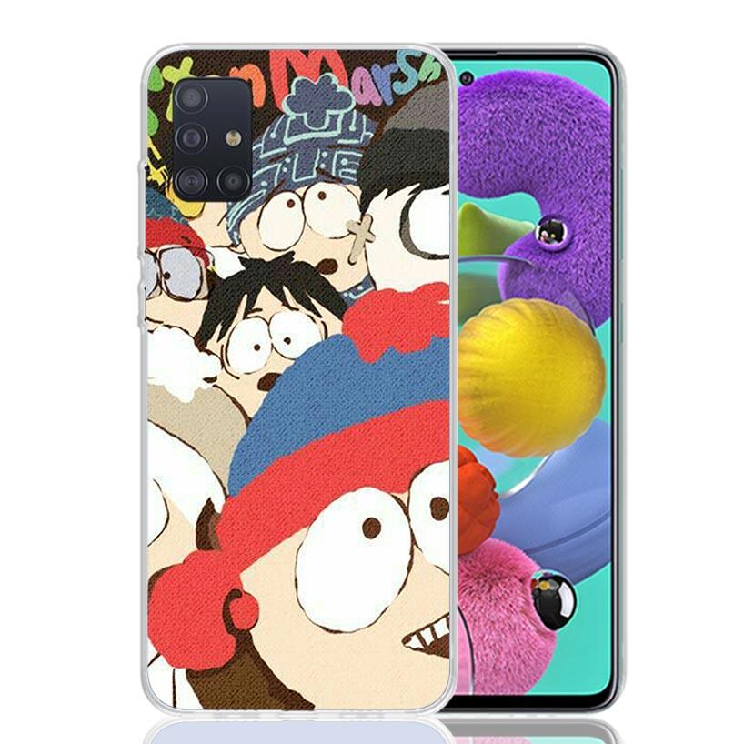 Cartoon S-South P-Parkes Phone Case for Samsung Galaxy A52 A51 A50S A12 A22 A32 A72 A10S A30S A31 A71 Note 20 Ultra 10 Plus S10