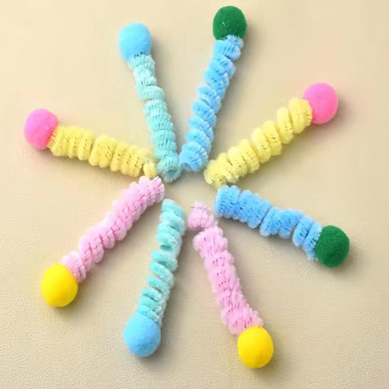 

Конфета Цвета Скручивающаяся Палочка Дразнилка для Кошек 4 Шт. Перьевая Палочка Игрушка Котенок Жевательная Игра Погоня Упражнения Товары для Домашних Животных для Домашних Кошек Китти 4pcs*random color