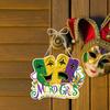 1pc Mardi Gras Outdoor Decor, Carnival Decoration, Brazilian Floral Paper Door Hanging, Carnival Decoration Hanging
