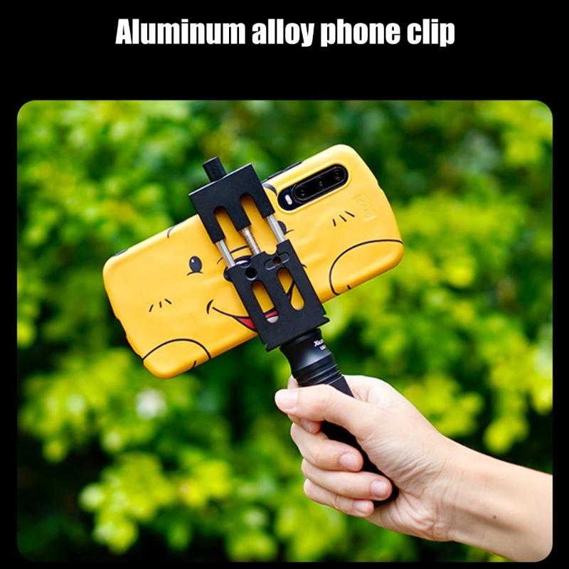 Expandable Smartphone Holder Cold Shoe Adapter Light Aluminum Construction For Camera Accessories Mounting