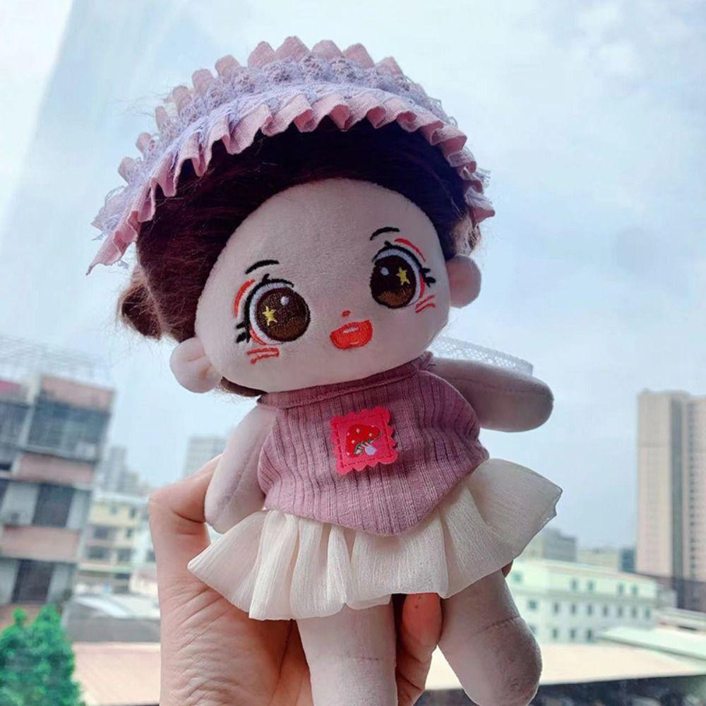 Shoulder Strap Skirt Cotton Doll Clothes Head Cover Plush Toy Clothes  Children's Gift