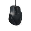 ELECOM Wired Mouse, Blue LED, 5 Buttons, Large, Black, M-XG2UBBK