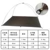 Ultra-Light Aluminum Tent Pole Set Camping Outdoor Shelter 3.6m 4m 4.4m Length Alloy Support Rods 2pcs