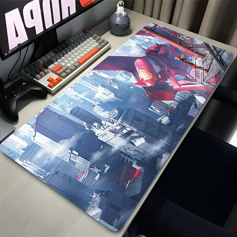 Mouse Pads Large Gaming Mousepad XXL Keyboard Gamer Mouse Pad Laptop Desk Mat Anime Girl Asuka E-Evangelions Mouse Mats