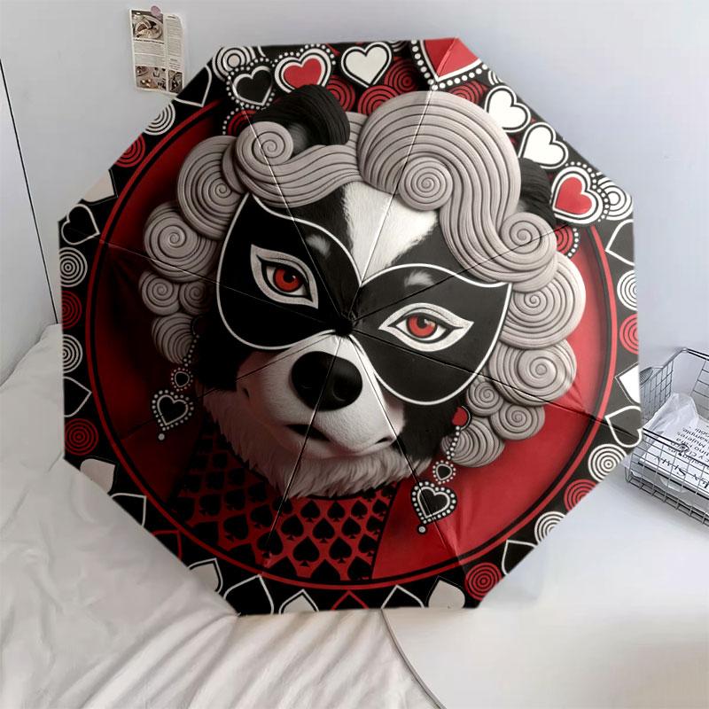

DogQueen Pattern Pattern New Style Umbrella, 1 Piece Automatic Folding Umbrella, Portable Travel Umbrella, Outdoor Umbrella, Birthday Gift