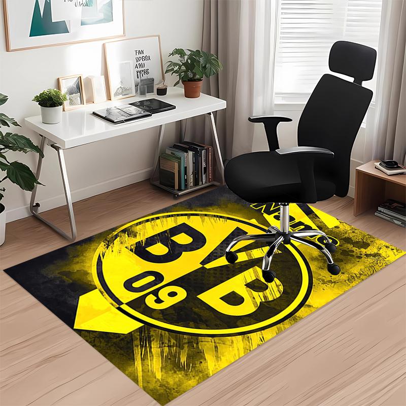 Custom Name BVB Printed Carpet, for Office Chair Living Room Bedroom Kitchen Room Decor Gifts.