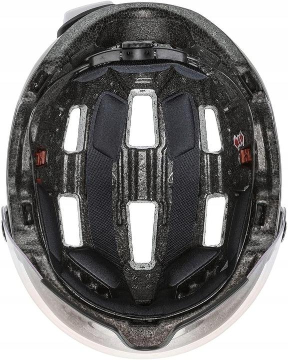 Kask Uvex Rush Visor Srebrny R. 55-58 Cm