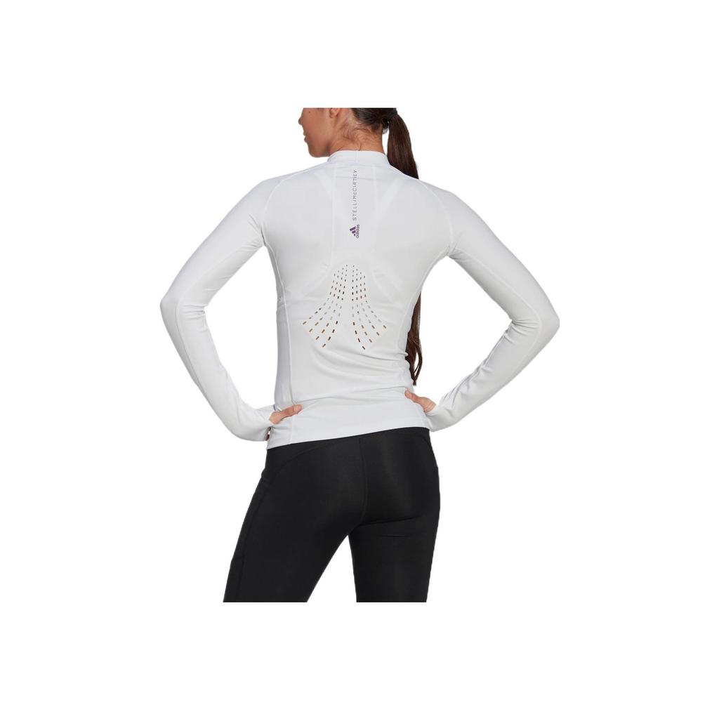 Adidas Solid Color Casual Long Sleeve T-Shirt Women Tops White HI6034