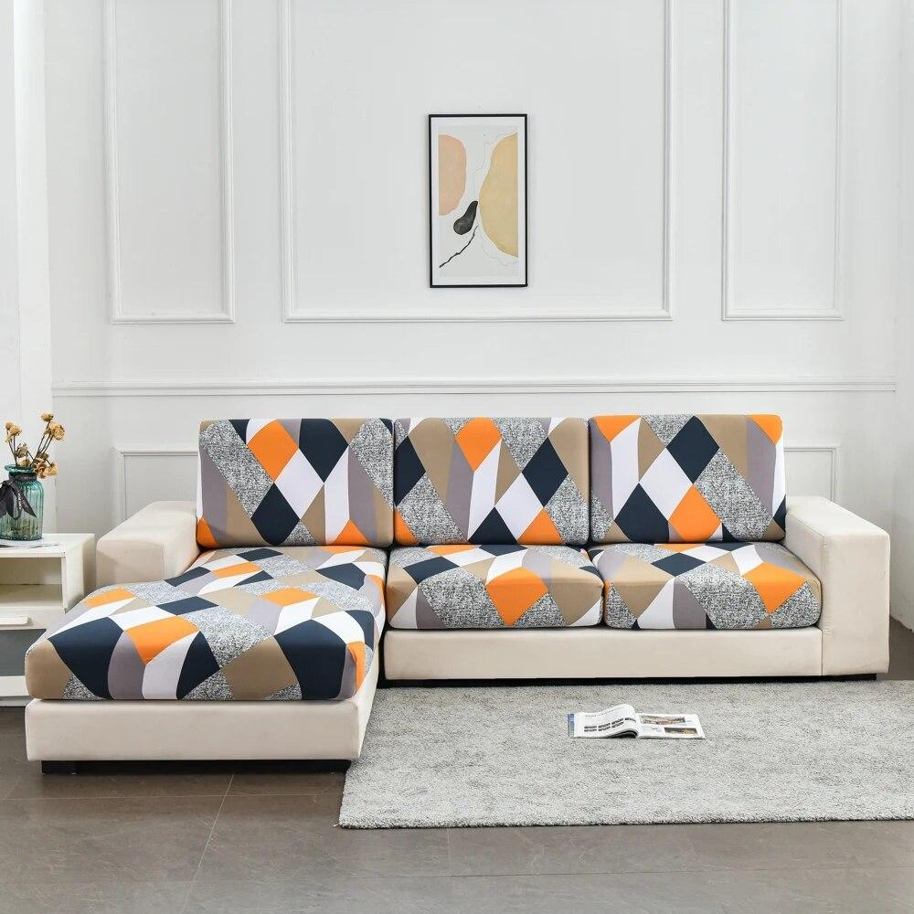New Stretch Plaid Sofa Seat Cushion Cover Elastic Sofa Covers for Living Room Funda Sofa Slipcover Chair Couch Covers Home Decor