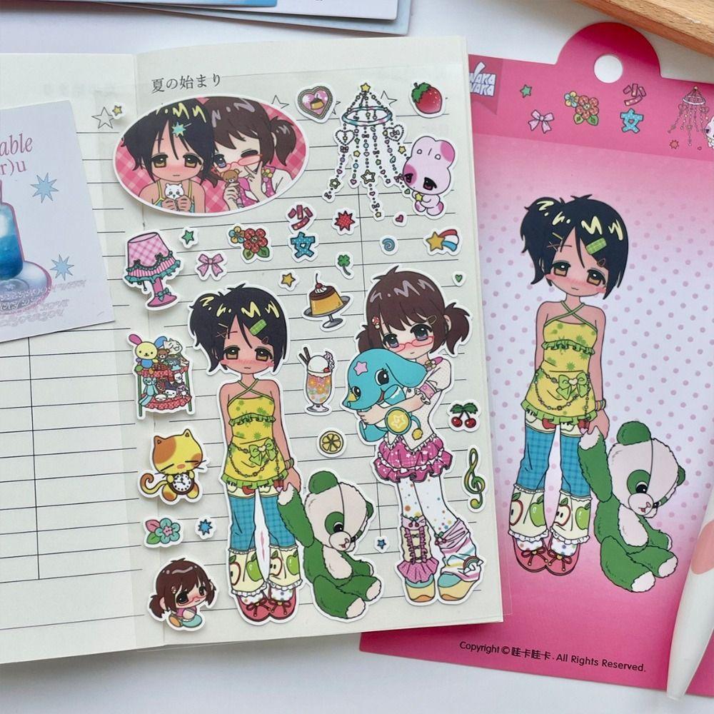DIY Stickers Deco Stationery Stickers Cute Millennium Anime Story Stickers Phone Craft Stickers