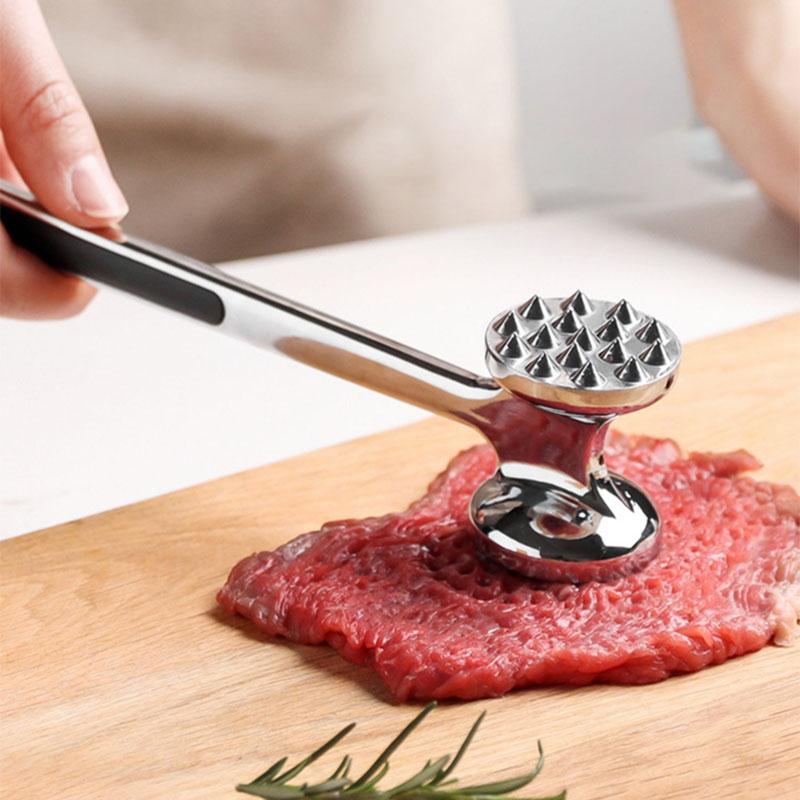 

Устройство для размягчения стейка из цинкового сплава, молоток для мяса, стейк, перфоратор для рассыпчатого мяса, стейк из нежной свинины, фунт мяса, кухонные инструменты, устройства для размягчения мяса, отбойники