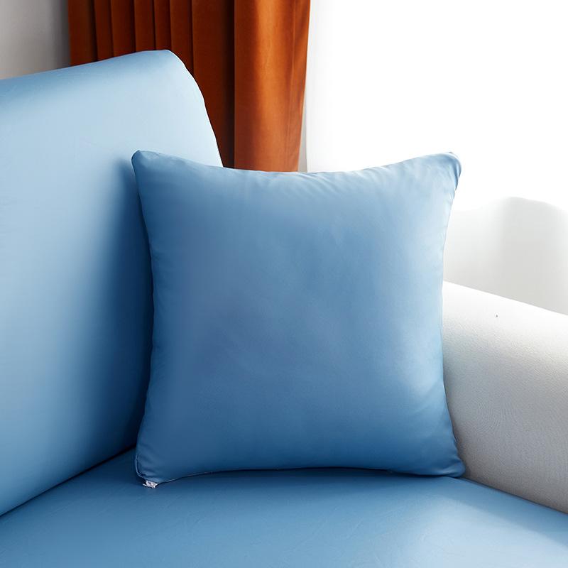 Pillow Cover 18x18 Inch Throw Faux Leather Pillow Covers, Square Modern Pillow Cases, PU Home Decorative Pillow Cushion Cover for Couch Sofa Chair Bed