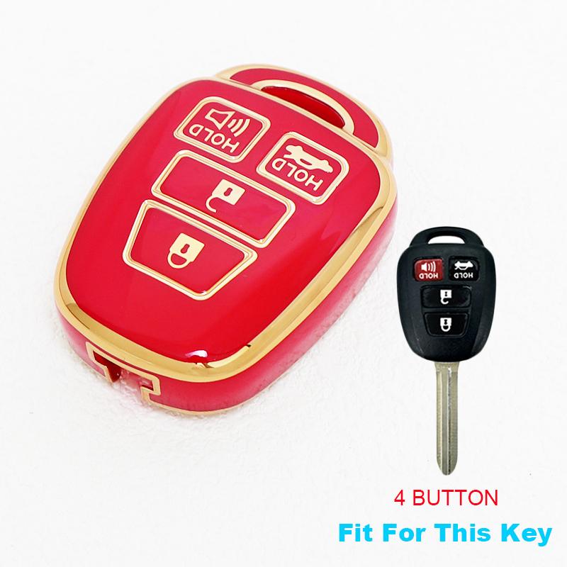Soft Tpu Car Key Cover Case Keyless For Toyota Camry Rav4 Corolla Tacoma Vios Prius C Highlander Accessories