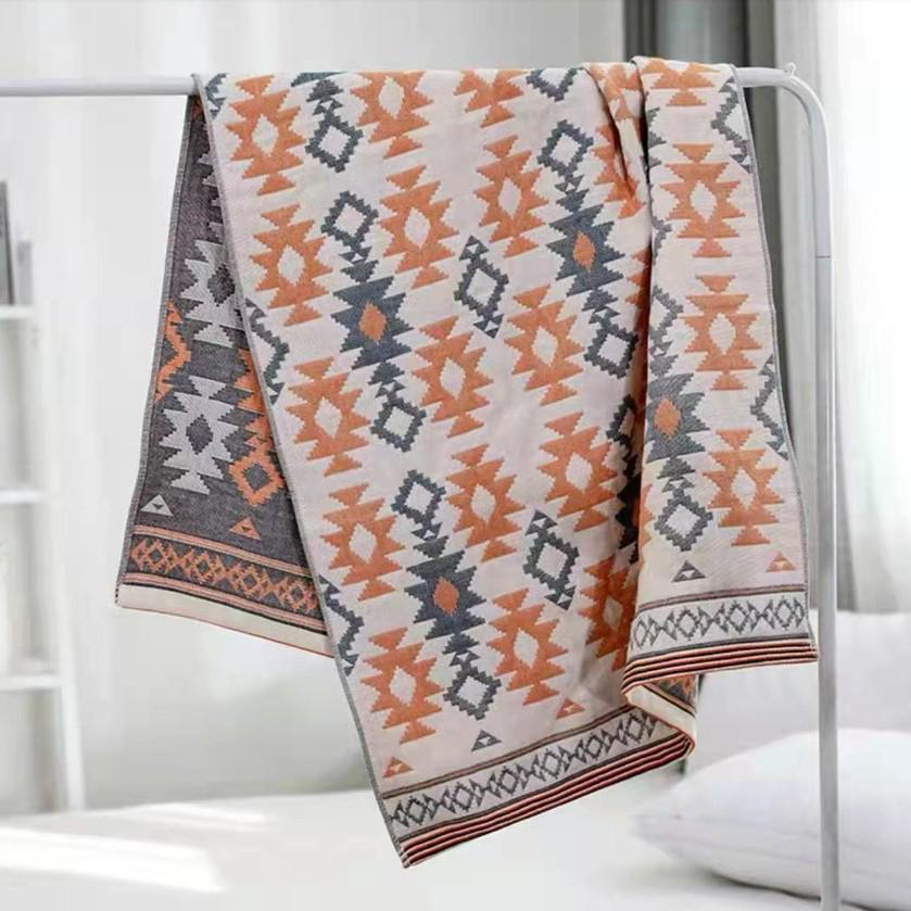 New Soft Ethnic Style Sun God Cotton Bath Towel - Skin-friendly & Absorbent
