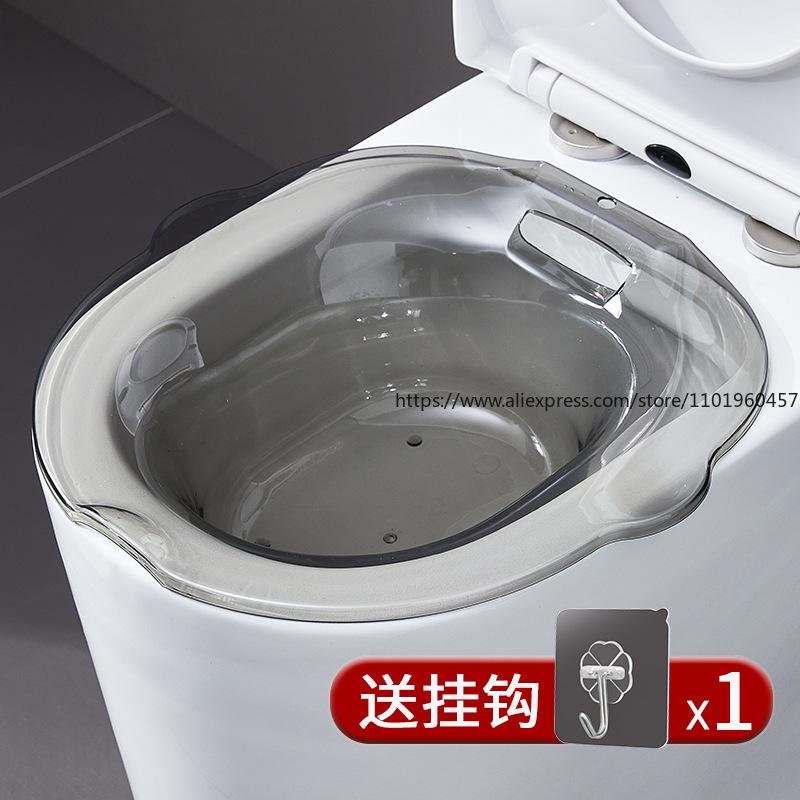 Toilet-Mounted Sitz Bath Squat-Free Soaking Tub for Hemorrhoids Postpartum Care Essential for Pregnant Women Postnatal Recovery