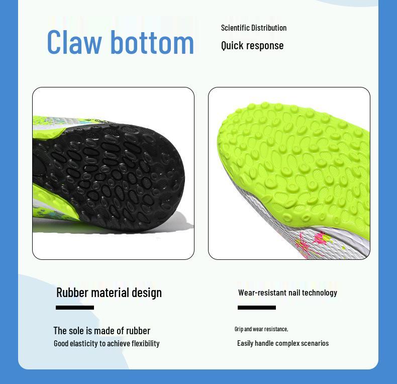 Unisex High-Top Turf Soccer Shoes for Youth and Adults - TF Training Footwear