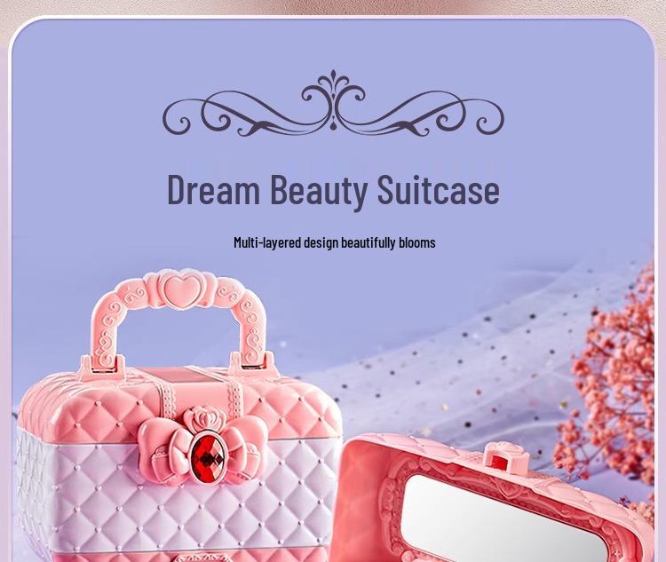 Set de Machiaj de Prințesă pentru Copii Netoxic - Cosmetice pentru Copii și Cadou Lac de Unghii