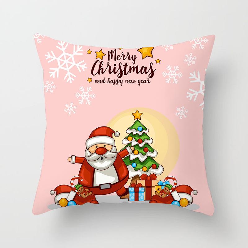 New Santa Claus Snowman Pillow Case Festive Home Decoration Pillow Cushion Case