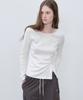 Peulibeo07 Twisted Unbalanced T-Shirt [Frsp06Lt10]_White