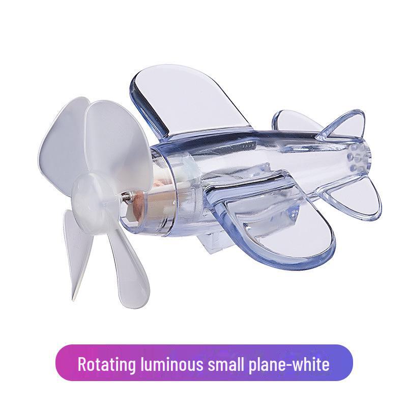 

Светодиодная подсветка вращающегося самолета и мотоцикла, работающего на ветру прозрачный