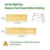 VaeFae Bamboo Drawer Adjustable Drawer Organizer for Extendable Dresser Separator for Office Divider, Clothes, (30.2-43.5cm) Bedroom, Bathroom,
