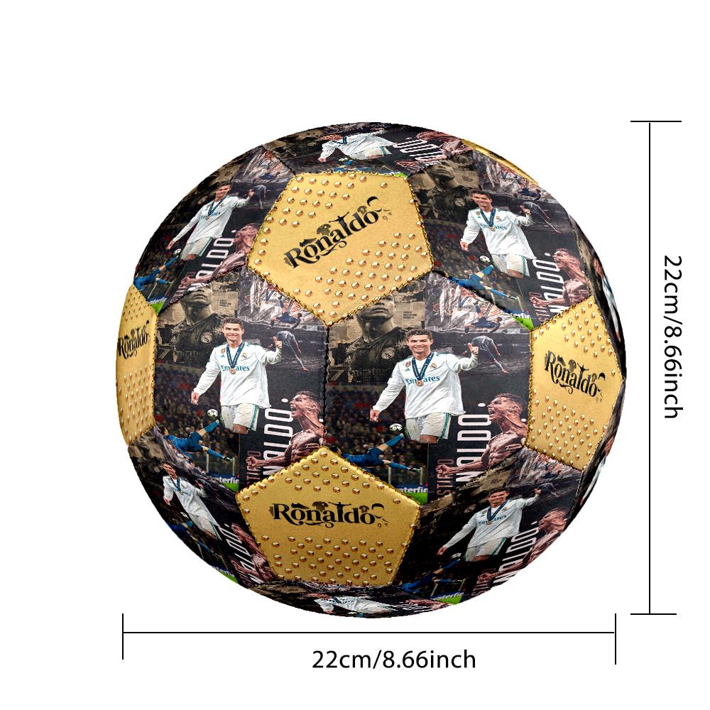 Ronaldo's Cristiano Ronaldo's Legacy Size 5 Soccer Ball Machine Sewn Indoor/Outdoor Universal Football perfect gift for sports enthusiasts