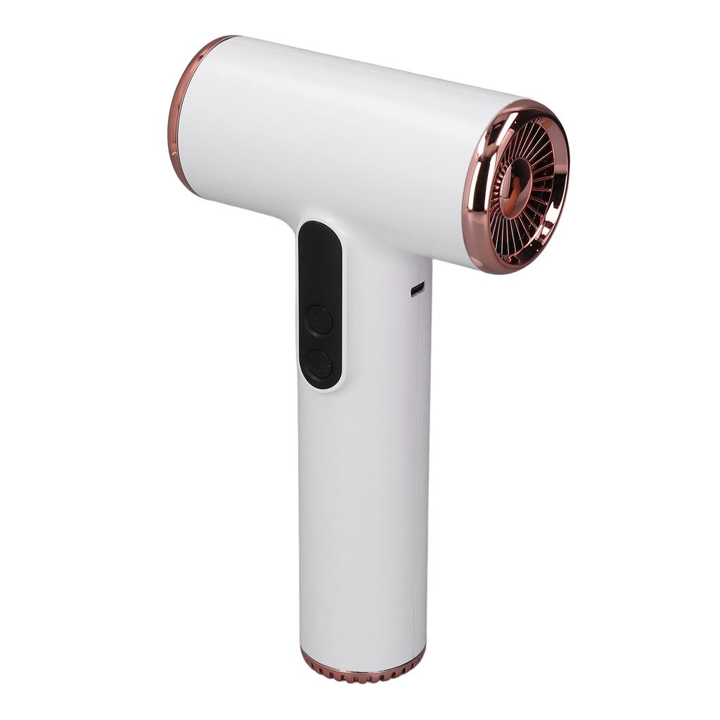 Cordless Hair Dryer USB Rechargeable Powerful 200W Fast Drying Blow Dryer with Nozzle for Home Trave