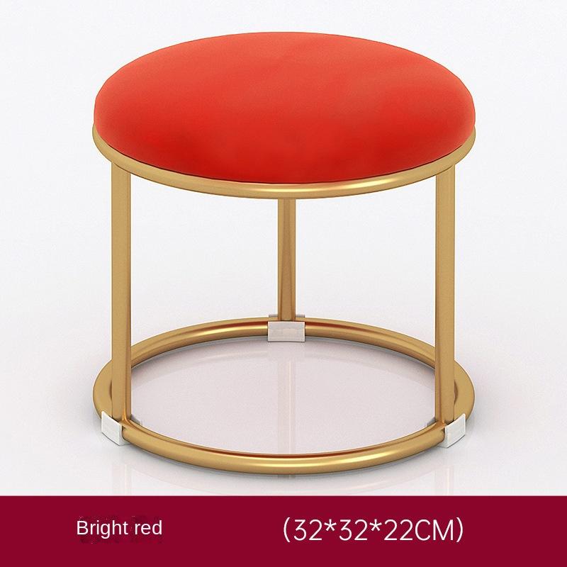 Children's Small Stool Family Living Room Sofa Seat Nordic Light Luxury Cloth Art Door Wear Shoe Stools