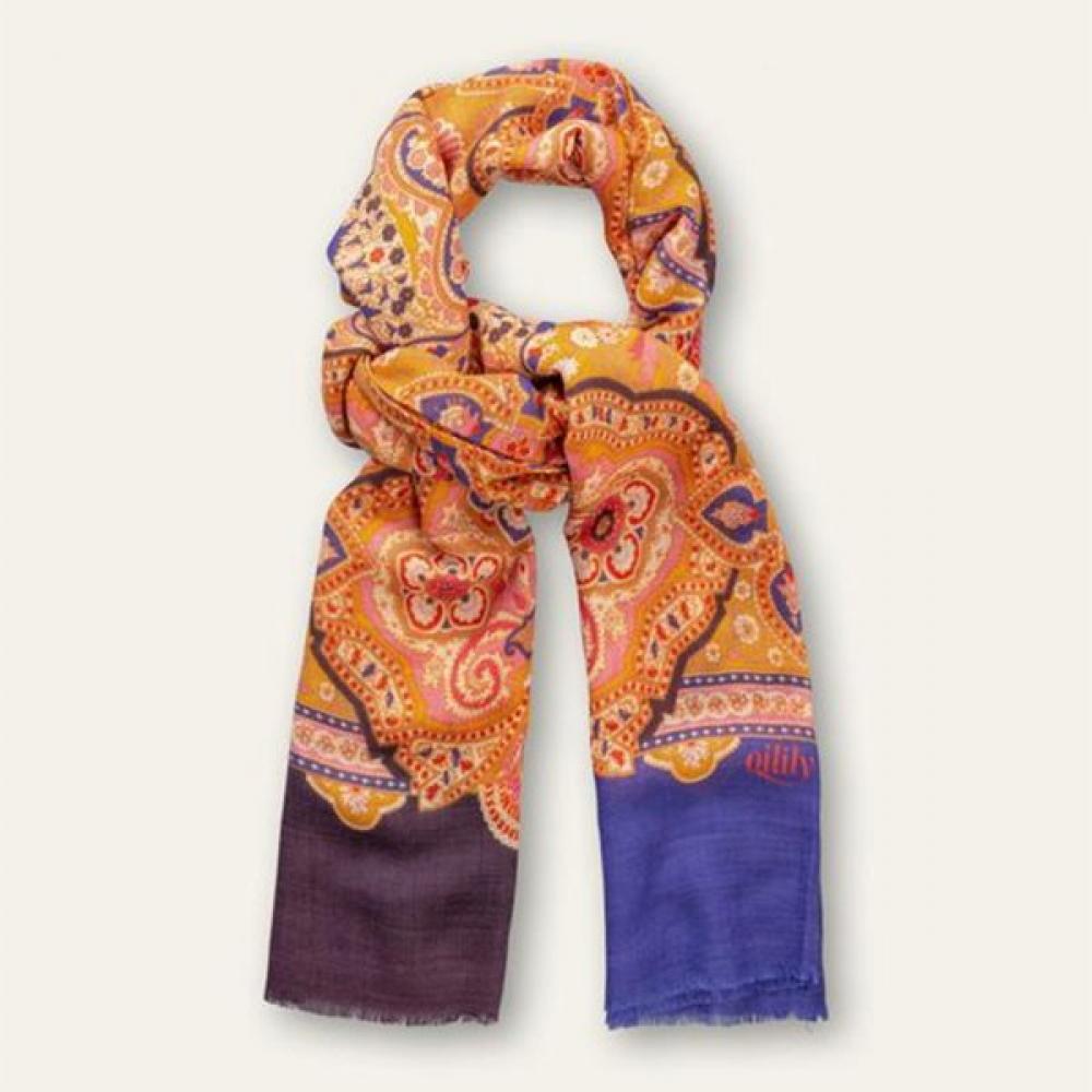 Oilily Paisley Scarf Owafasc004 Blue (59)/175*39