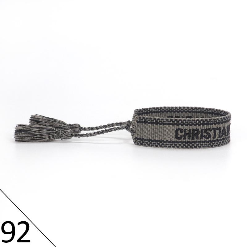 Handmade Embroidered Friendship Bracelet with Tassels for Women