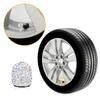 2/4 Pcs Diamond Valve Stem Caps Crystal Rhinestone Universal Tire Valve Dust Caps Decor For Car Motorcycles Trucks Accessories
